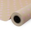 Papel Kraft Lunares Rosas PKF0315