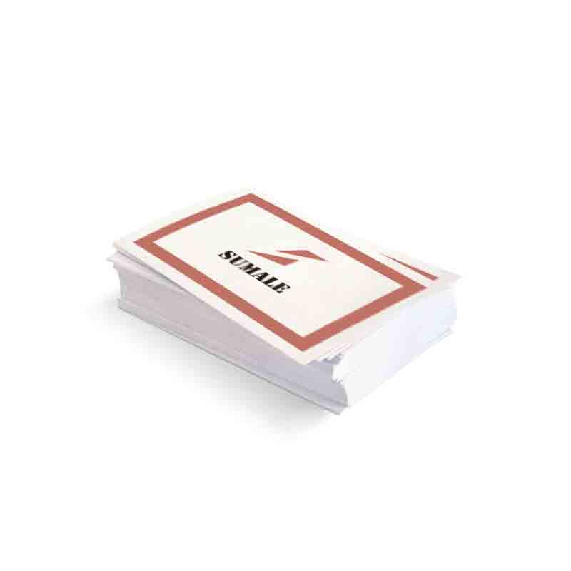 Han 9812 Cartulina, estampadas en color, 10 – Paquetes de 100 tarjetas, Amarillo, A7 / 500 Stück tarjetas Croco estable 