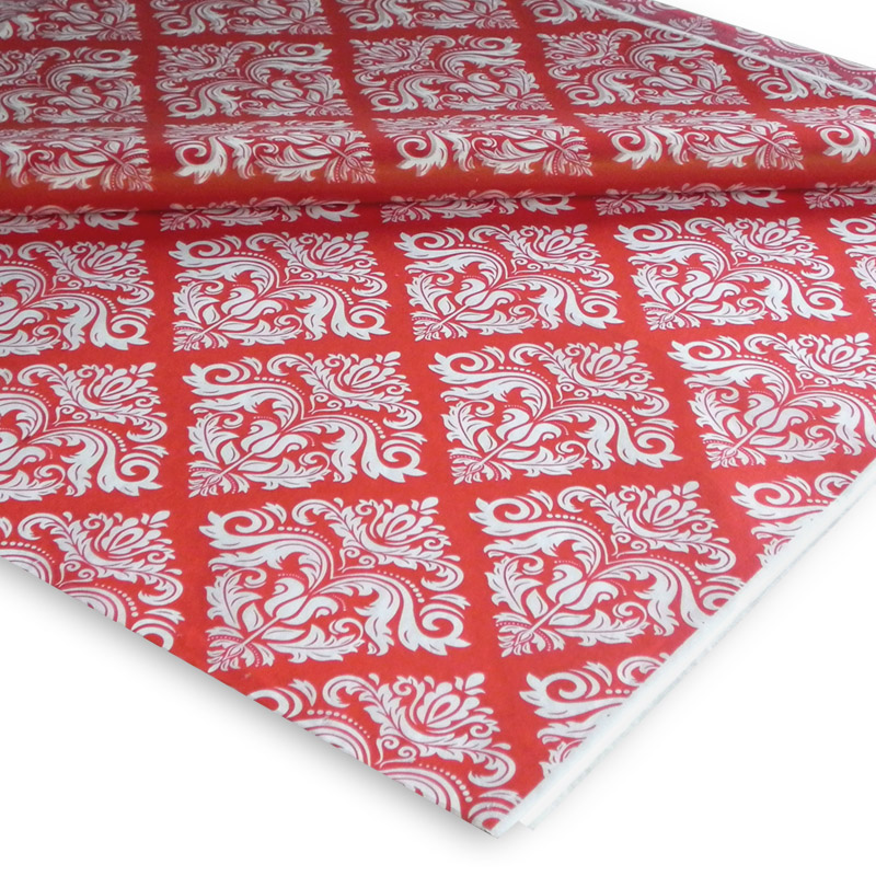 Papel Seda Rojo Vintage