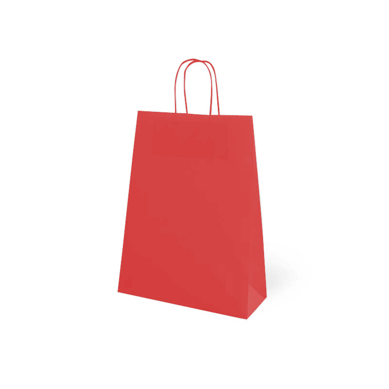 Bolsa de Papel Basica Roja, packs uds. desde 0,30 unidad