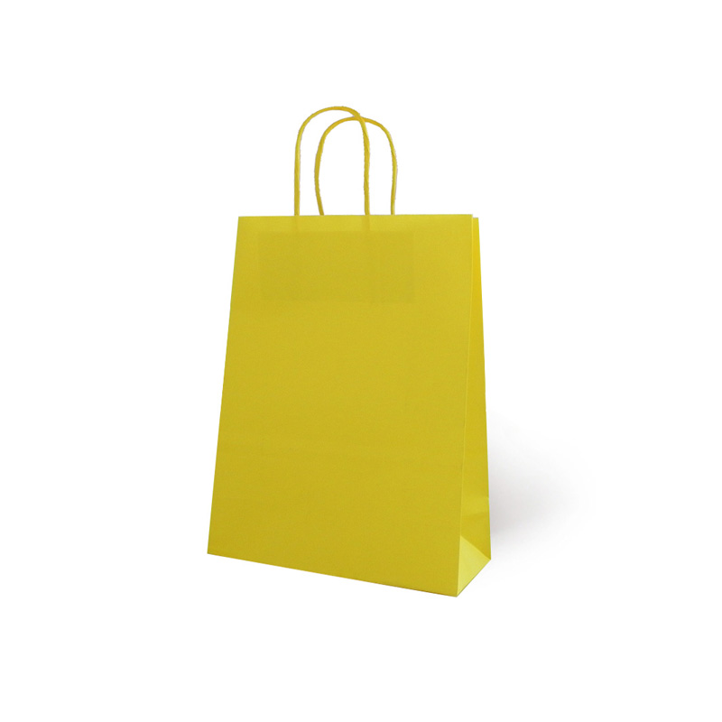 Bolsa de Papel Basica Amarilla, packs de 25 uds. desde 0,30 € la