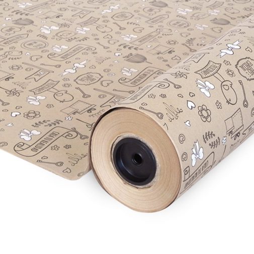 Papel Kraft Pajaritos PKF0117