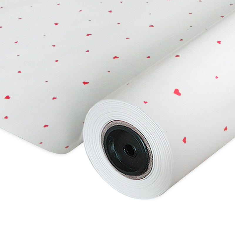 Papel Blanco Corazón Rojo PB0118