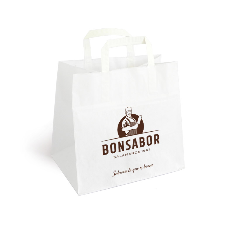 Bolsas para envío biodegradables blancas impresas con tu diseño 