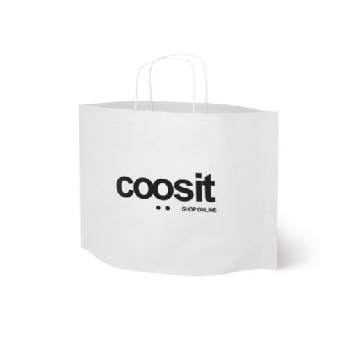 Bolsa de Papel Blanca Cesta