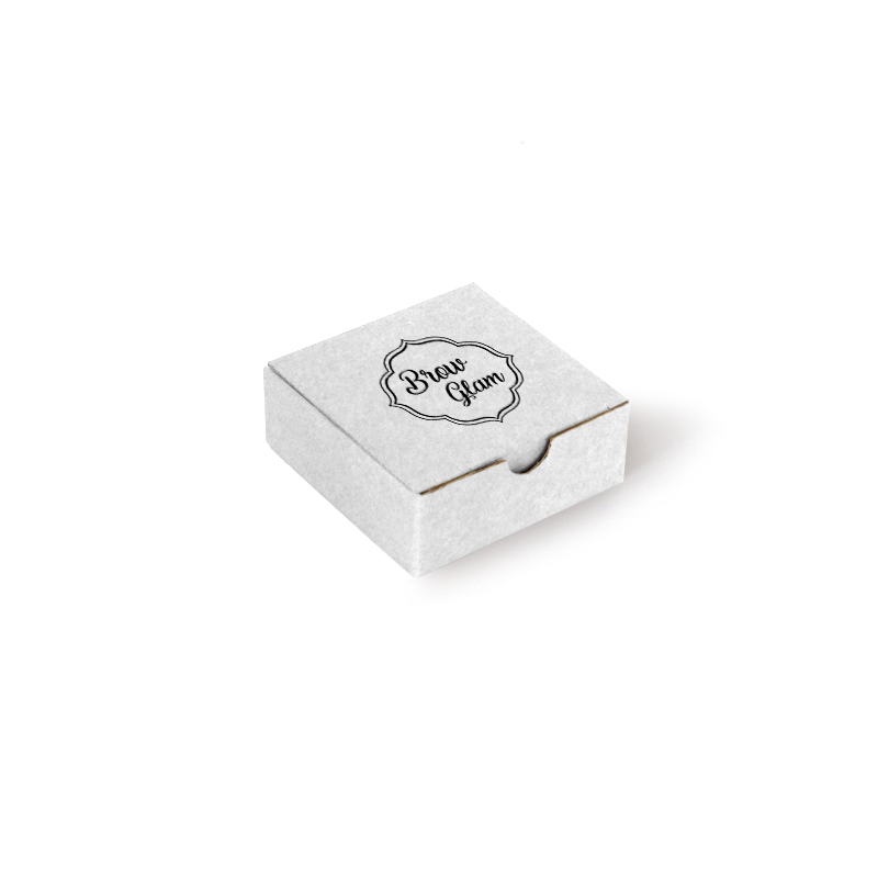 Caja Automontable Blanca 08x08x03 cm
