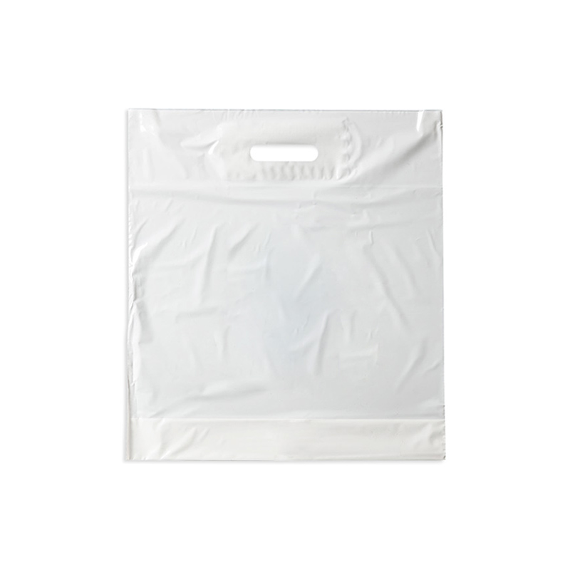 Bolsa Plastico Blanca 35x45/40 cm troquelada, 100 unidades a 9,40 €