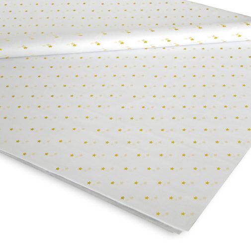 Papel Seda Estrellas Oro